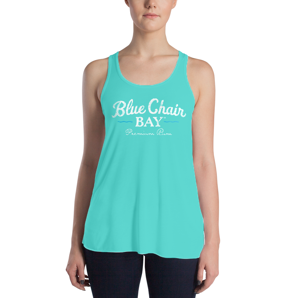 Ladies Flowy Scoop Tank - Teal