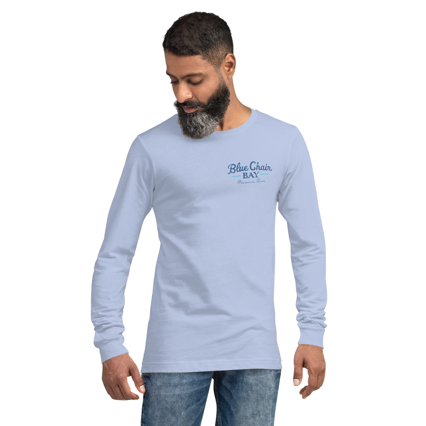 SPF 50 Men's Blue Long Sleeve