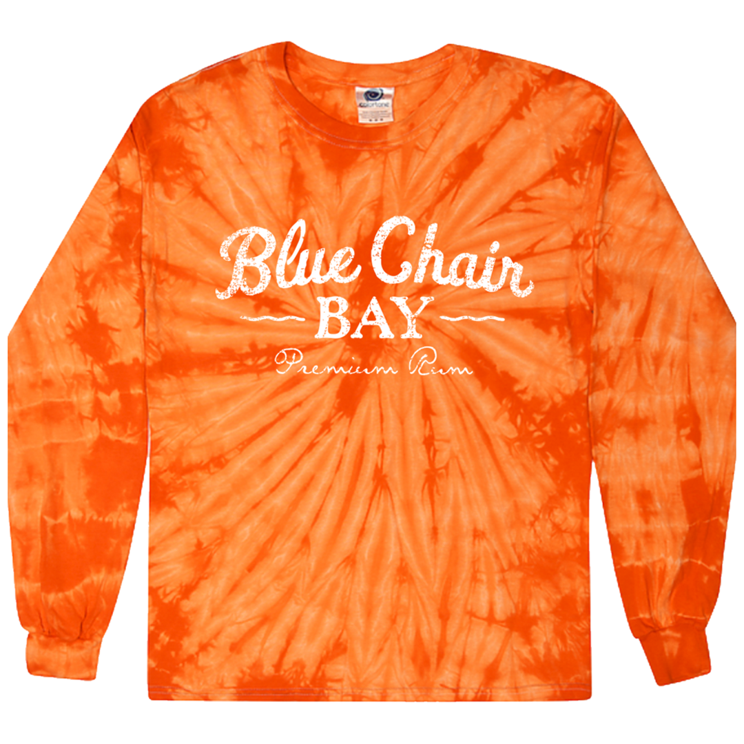 Tie-Dye Long Sleeve Tee - Spider Orange