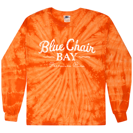 Tie-Dye Long Sleeve Tee - Spider Orange