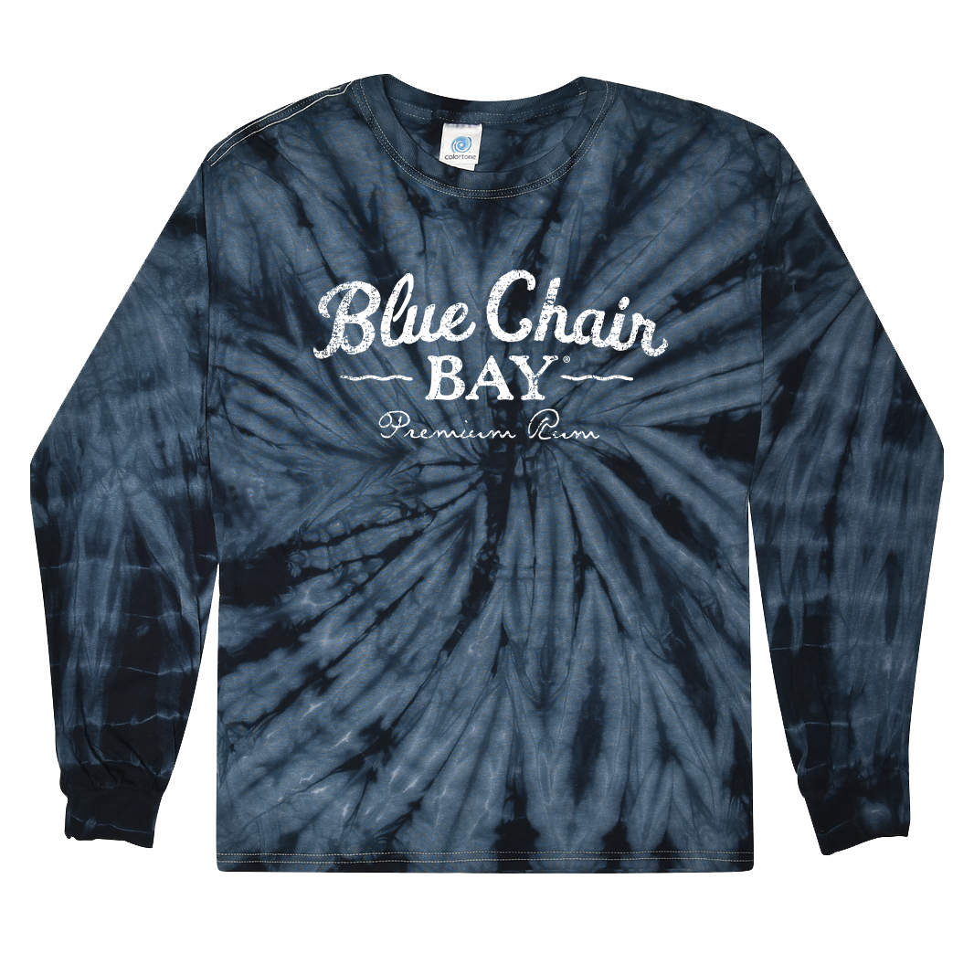 Tie-Dye Long Sleeve Tee - Navy