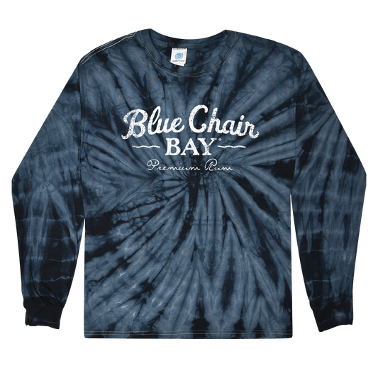 Tie-Dye Long Sleeve Tee - Navy