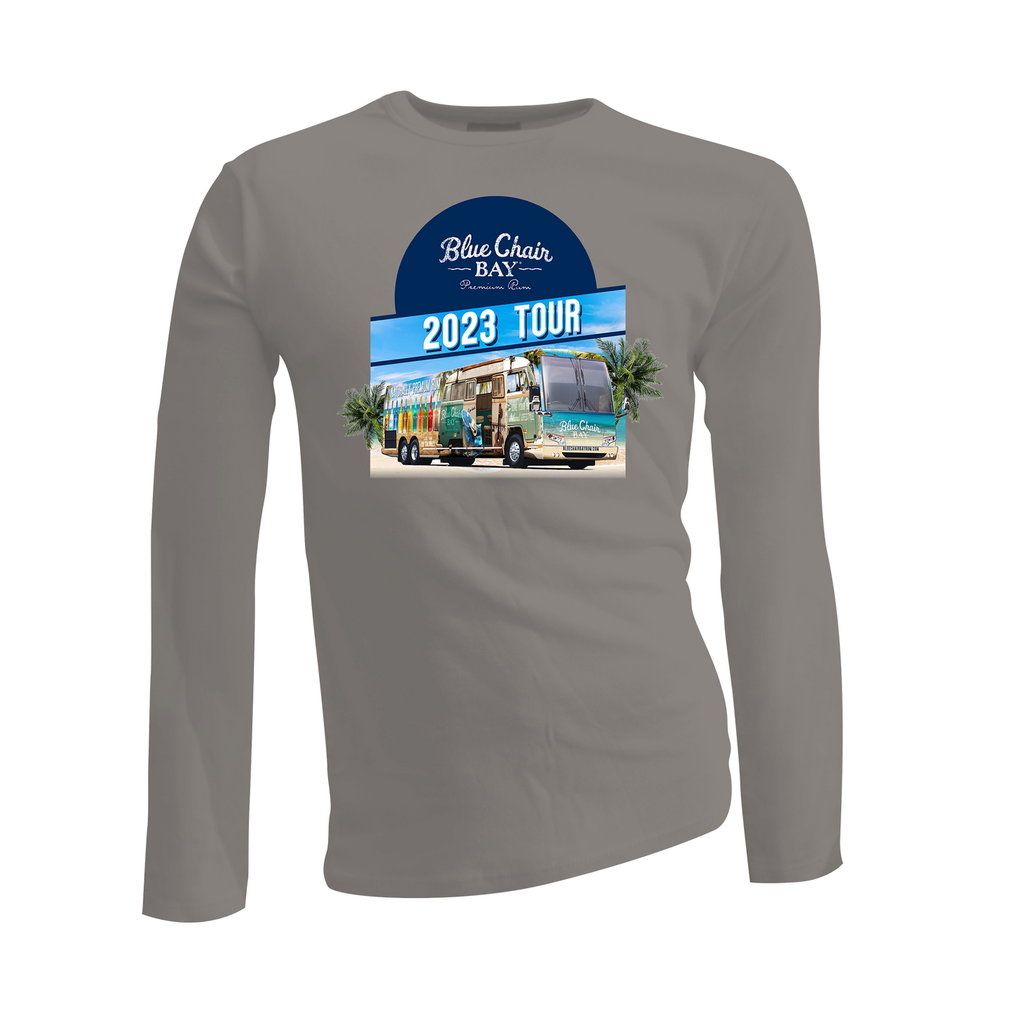 Bus Tour 2023 Gray Long Sleeve Tee