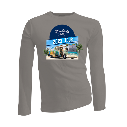 Bus Tour 2023 Gray Long Sleeve Tee