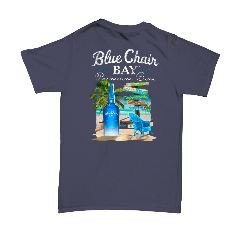 Navy Coconut Rum Tee