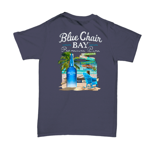 Navy Coconut Rum Tee