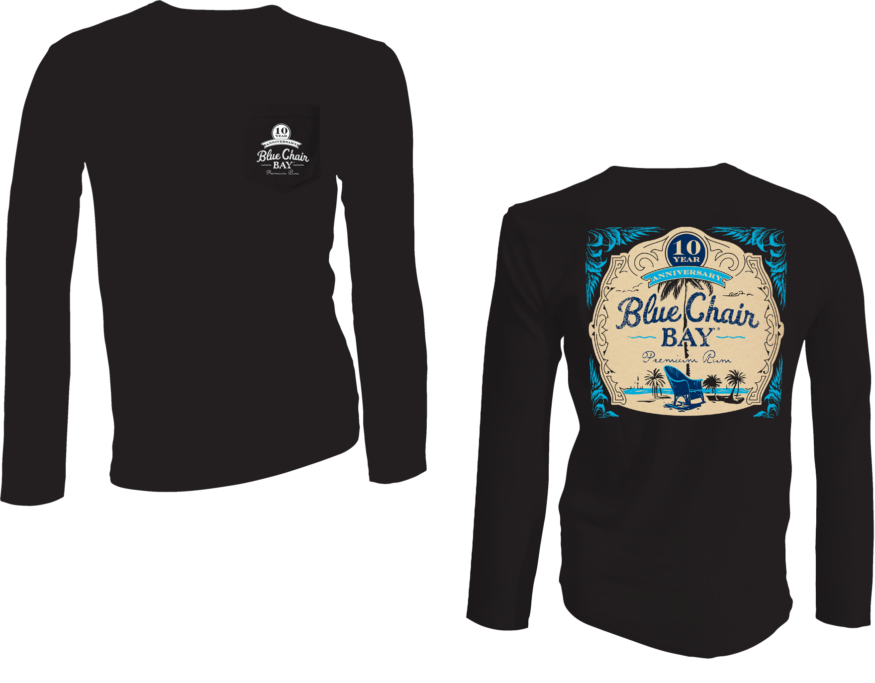 Limited Edition Aged Rum Comfort Colors Long Sleeve Pocket Tee