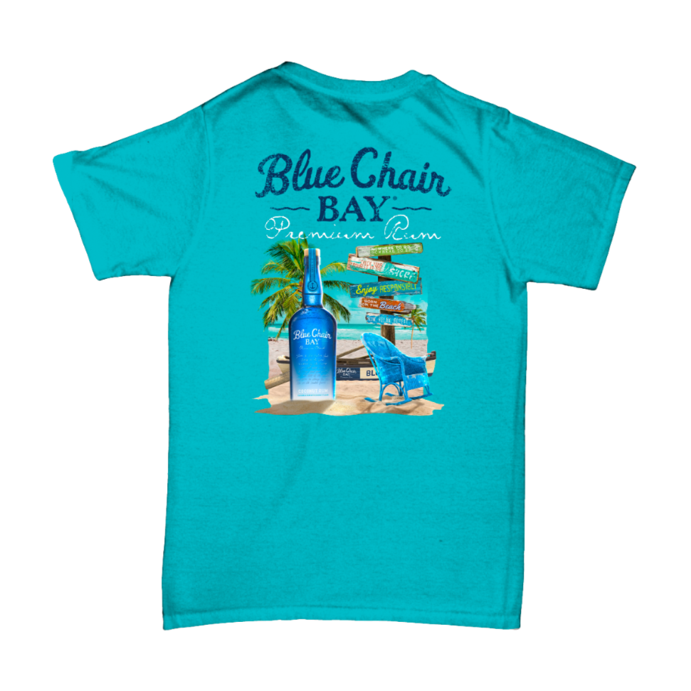 Blue Chair Bay Turquoise Coconut Rum Tee – Blue Chair Bay Rum Store