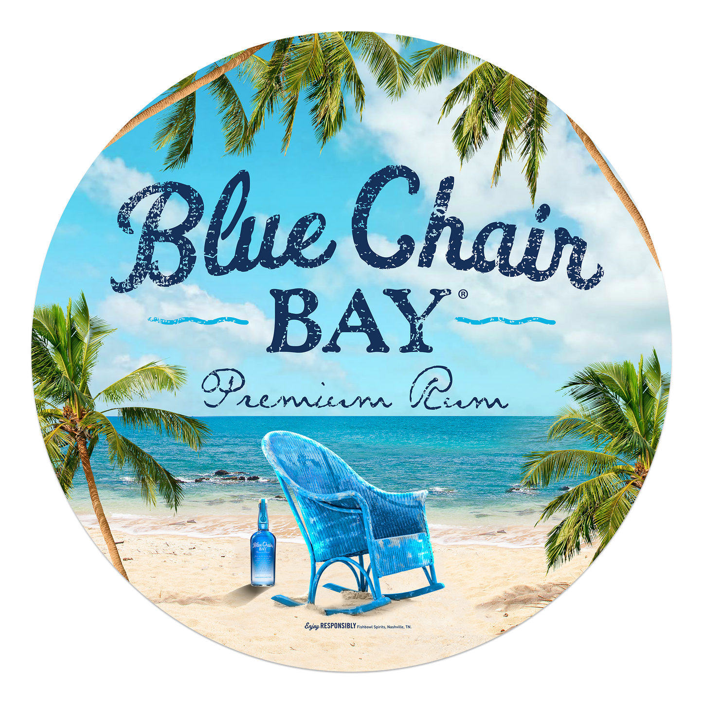 Blue Chair Bay Rum Sticker / decal