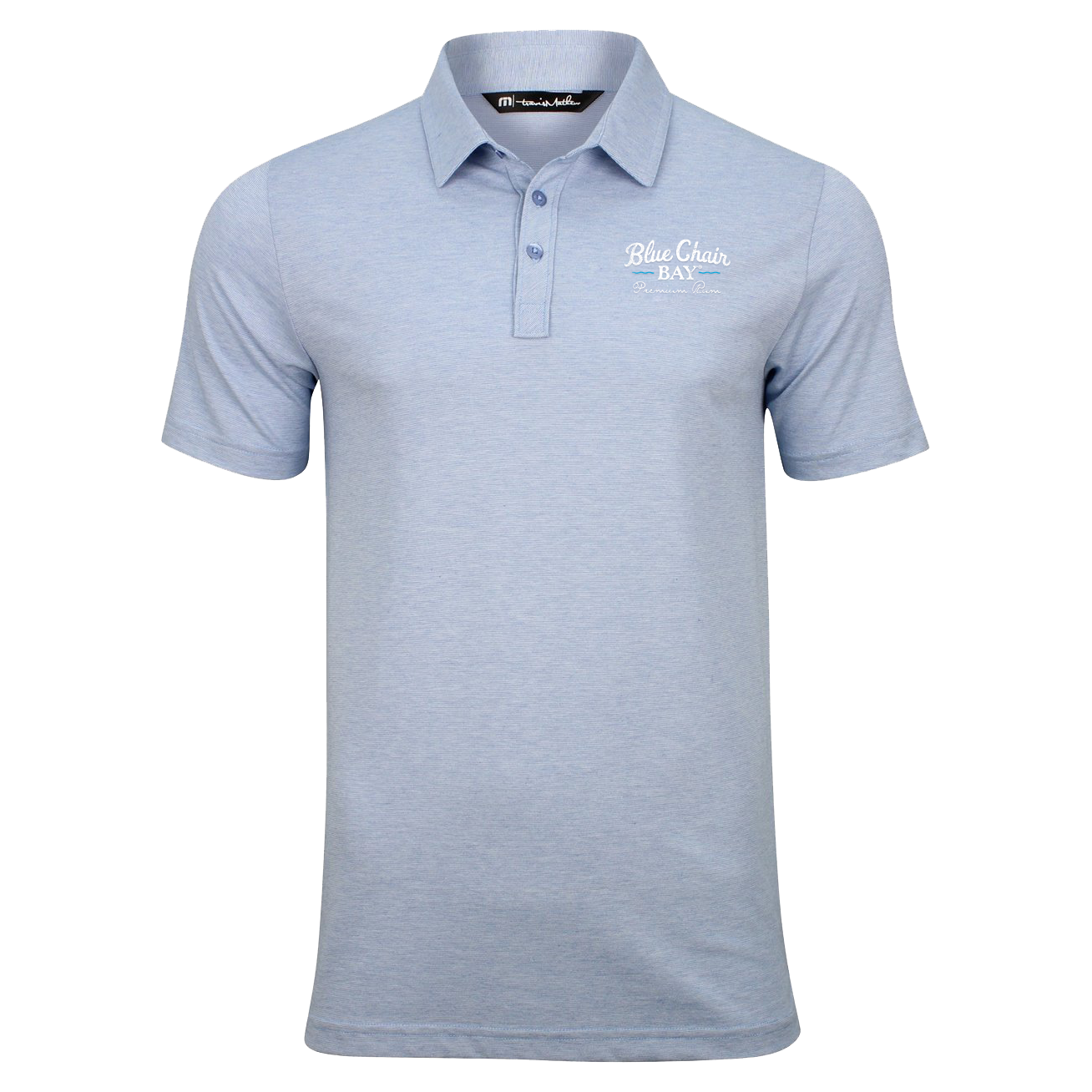 TravisMathew Light Blue Polo
